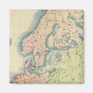 Europas etnografiska karta magnet