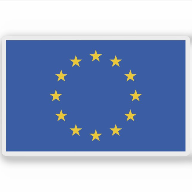 Europas flagga klistermärken (Framsida)