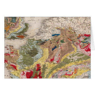 Europas geologi hälsningskort