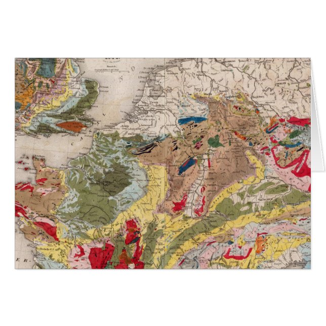 Europas geologi hälsningskort (Framsidan Horizontal)