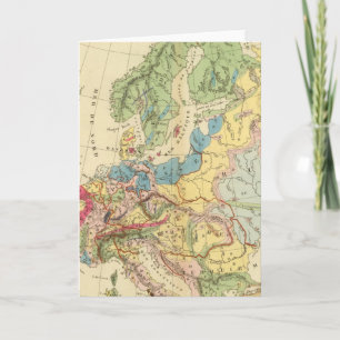 Europas geologiska Karta Kort