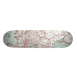EUROPAS KARTA, 12:e-CENTRUMET Skateboard Bräda 19,5 Cm