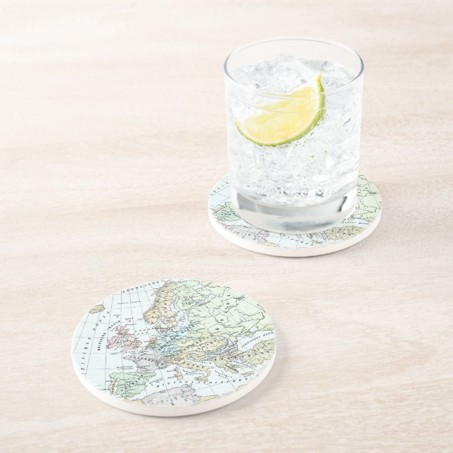 Europas vintage Karta (1899) Underlägg (Sidan)