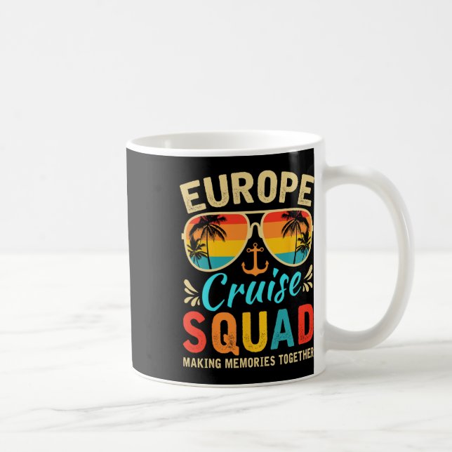 Europe Cruise Squad 2025 European Matching Family  Kaffemugg (Höger)