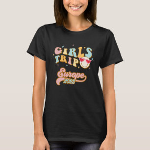 Europe Girls Resa 2023 Studenter Women Vacation Ho T Shirt