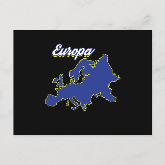 Europe Map Country Patriotism Nationals Patriot Eu Vykort (Framsida)