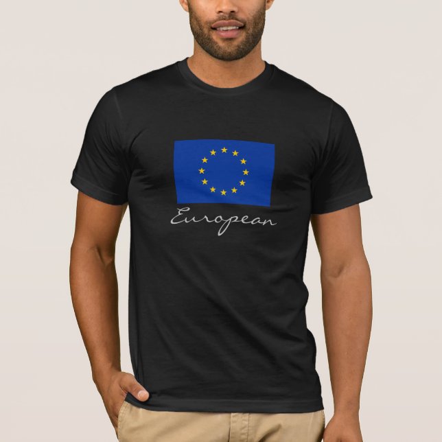 Europé med EGflagga T-shirt (Framsida)