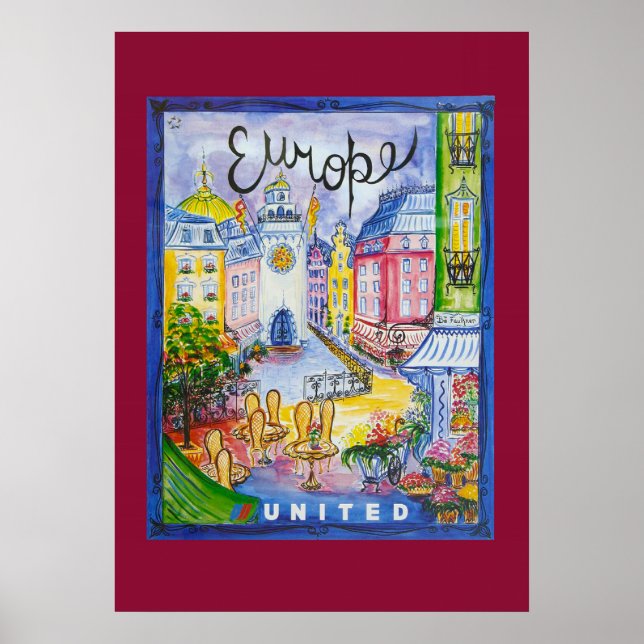 Europe Travel Poster (Framsidan)