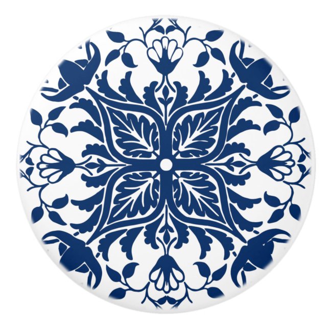 European Acanthus Löv Tile Knopp (Framsidan)