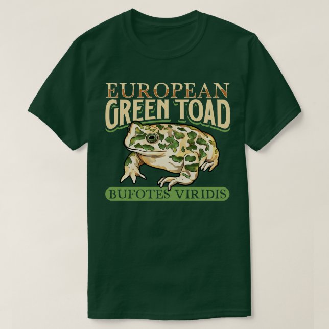 European Grönt Toad T Shirt (Design framsida)