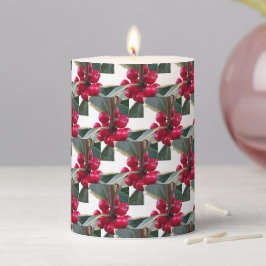 European Holly Mönster jul Pillar Candle