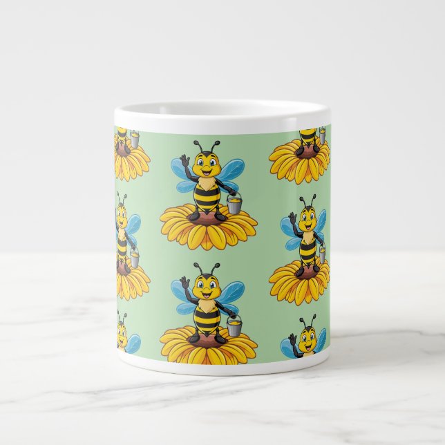 European honey bee jumbo mugg (Framsidan)