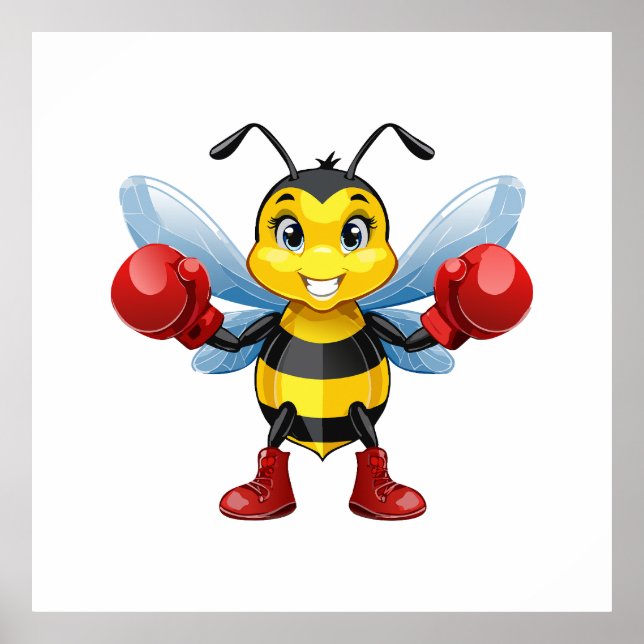 European honey bee poster (Framsidan)