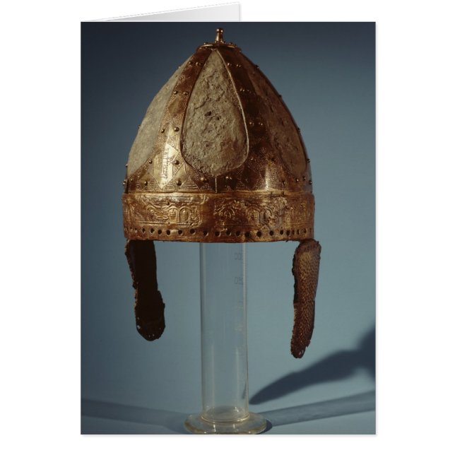 European krig war helmet, c.500 hälsningskort (Framsidan)