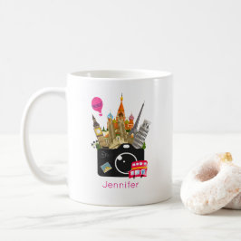 European Landmarks Travel Photograf Kaffemugg