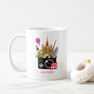 European Landmarks Travel Photograf Kaffemugg