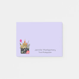 European Landmarks Travel Photograf Post-it Block