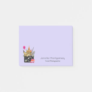 European Landmarks Travel Photograf Post-it Block