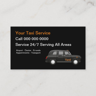 European Modern Taxi Service Visitkort