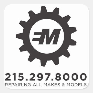 European Motor Services, LLC Decal Fyrkantigt Klistermärke