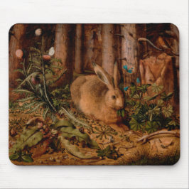 European Painting Rabbit Årsjul Mousepad Musmatta