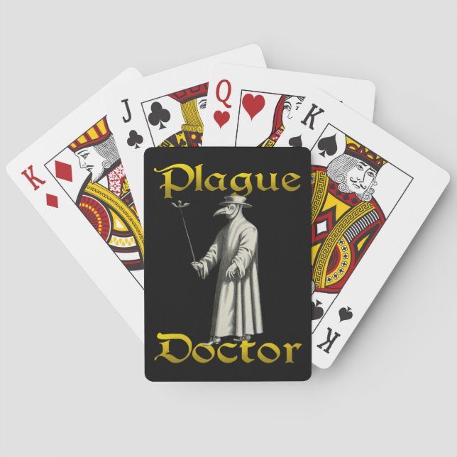 European Plague Doktor Rom Beak Costume Poker Kortlek (Baksidan)