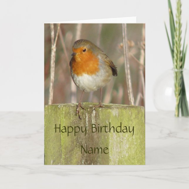"European Robin-Bird Northumberland England" Kort (Framsida)