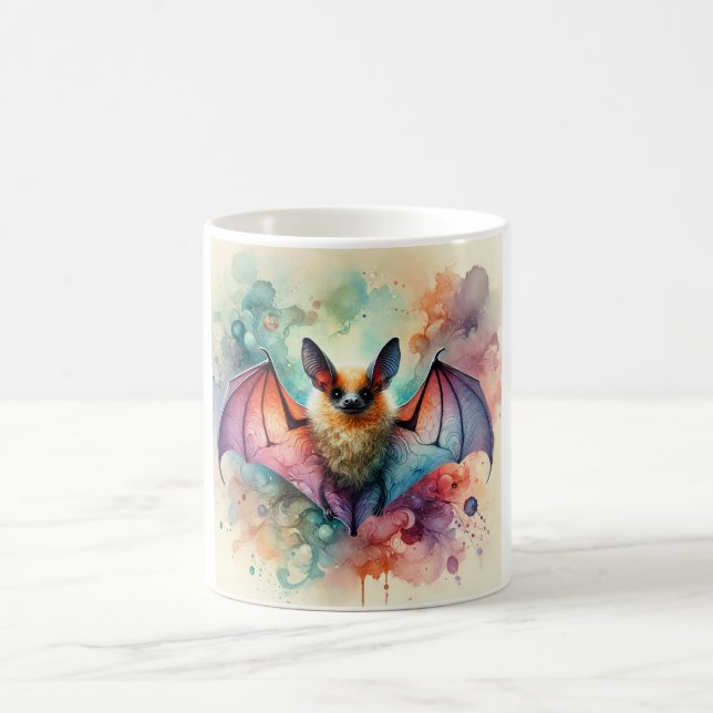 European serotine bat 131024AREF133 - Watercolor Kaffemugg (Center)