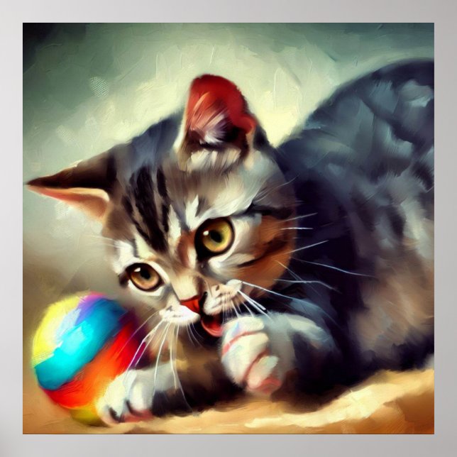 European Shorthair Cat Poster (Framsidan)