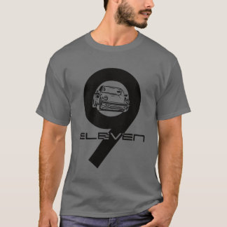 European Sports Car Action Nine Eleven Design retr T Shirt