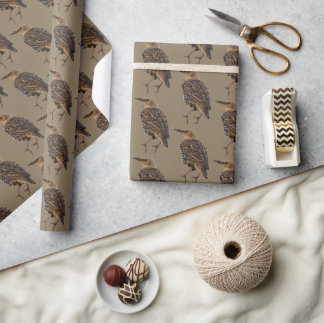 European Starling Bird Wrapping Paper Presentpapper
