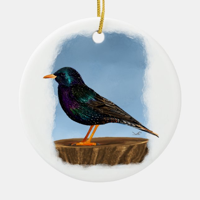 European Starling Ornament (Framsidan)