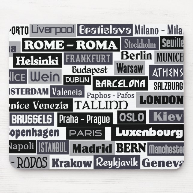 European Traveler anpassningsbar moussat Musmatta (Framsidan)