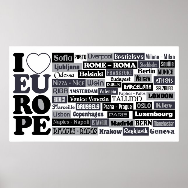 European Traveler poster (Framsidan)
