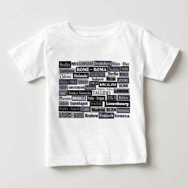 European Traveler shirt - välj stil & färg T Shirt (Framsida)