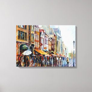 EuropeanCitiesPaíed by Fxn Art Canvastryck