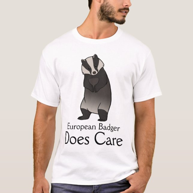 Europébäverskinnet att bry sig tee shirt (Framsida)