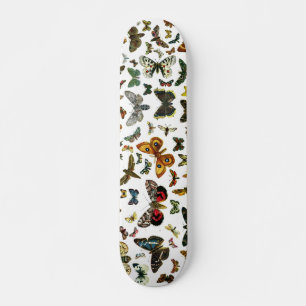 EuropéfjärilsCollage Old School Skateboard Bräda 21,6 Cm