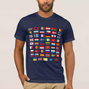 Européflaggor Tee