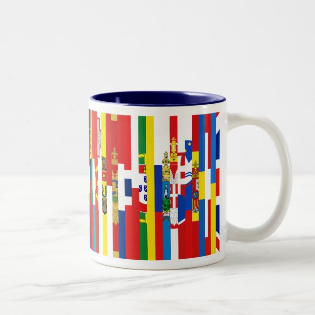 Européflaggormugg Två-Tonad Mugg (Höger)