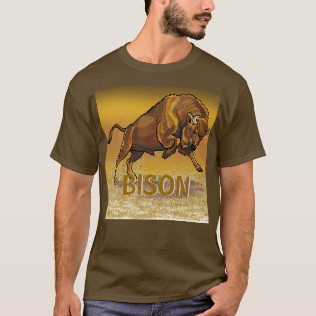 Europeisk bison t shirt (Framsida)