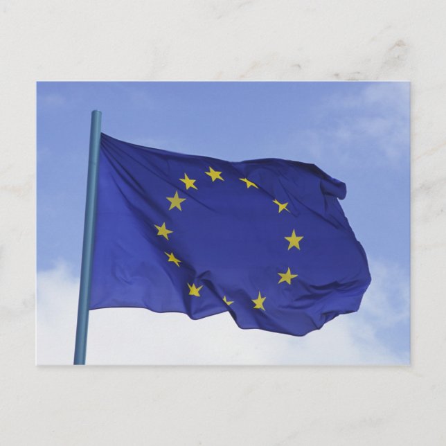 Europeisk flagg RF) Vykort (Framsida)