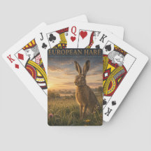 Europeisk Harängsäng DJUR Poker Kort