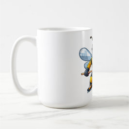 Europeisk honungsbin (Apis mellifera) Kaffemugg