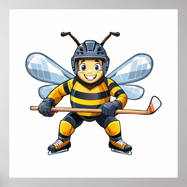 Europeisk honungsbin (Apis mellifera) Poster (Framsidan)