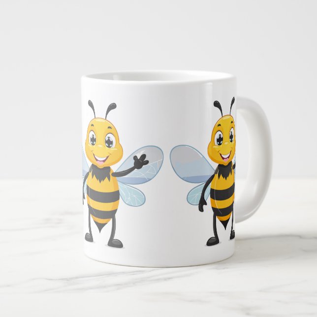 Europeisk honungsbin jumbo mugg (Framsida höger)