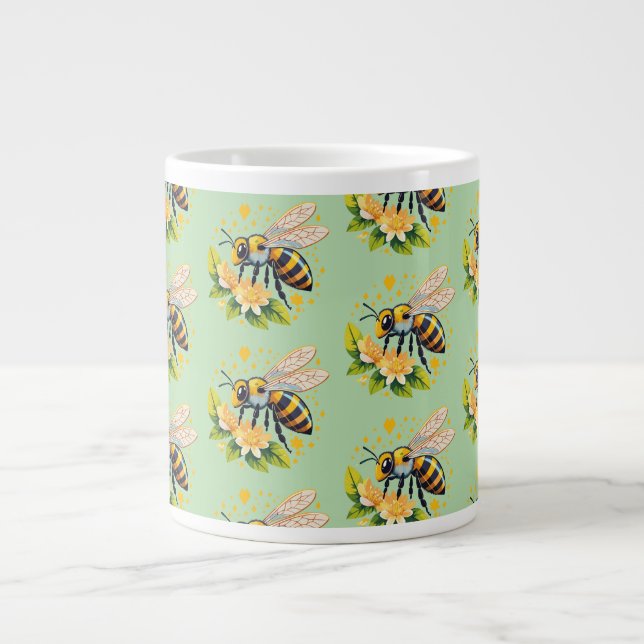 Europeisk honungsbin jumbo mugg (Framsidan)