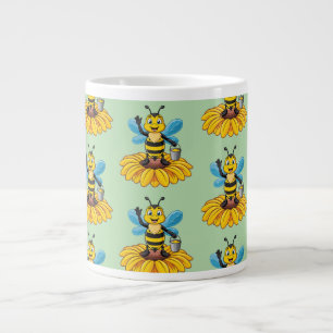 Europeisk honungsbin jumbo mugg