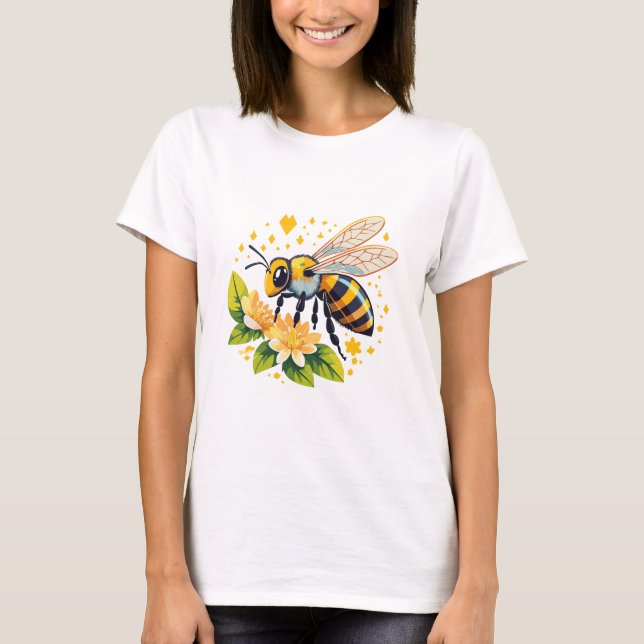 Europeisk honungsbin t shirt (Framsida)