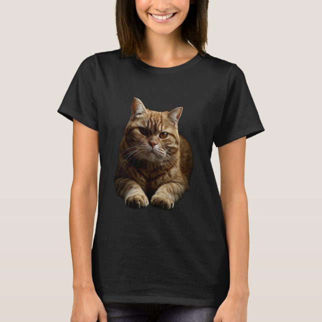 Europeisk korthårskatt t shirt (Framsida)